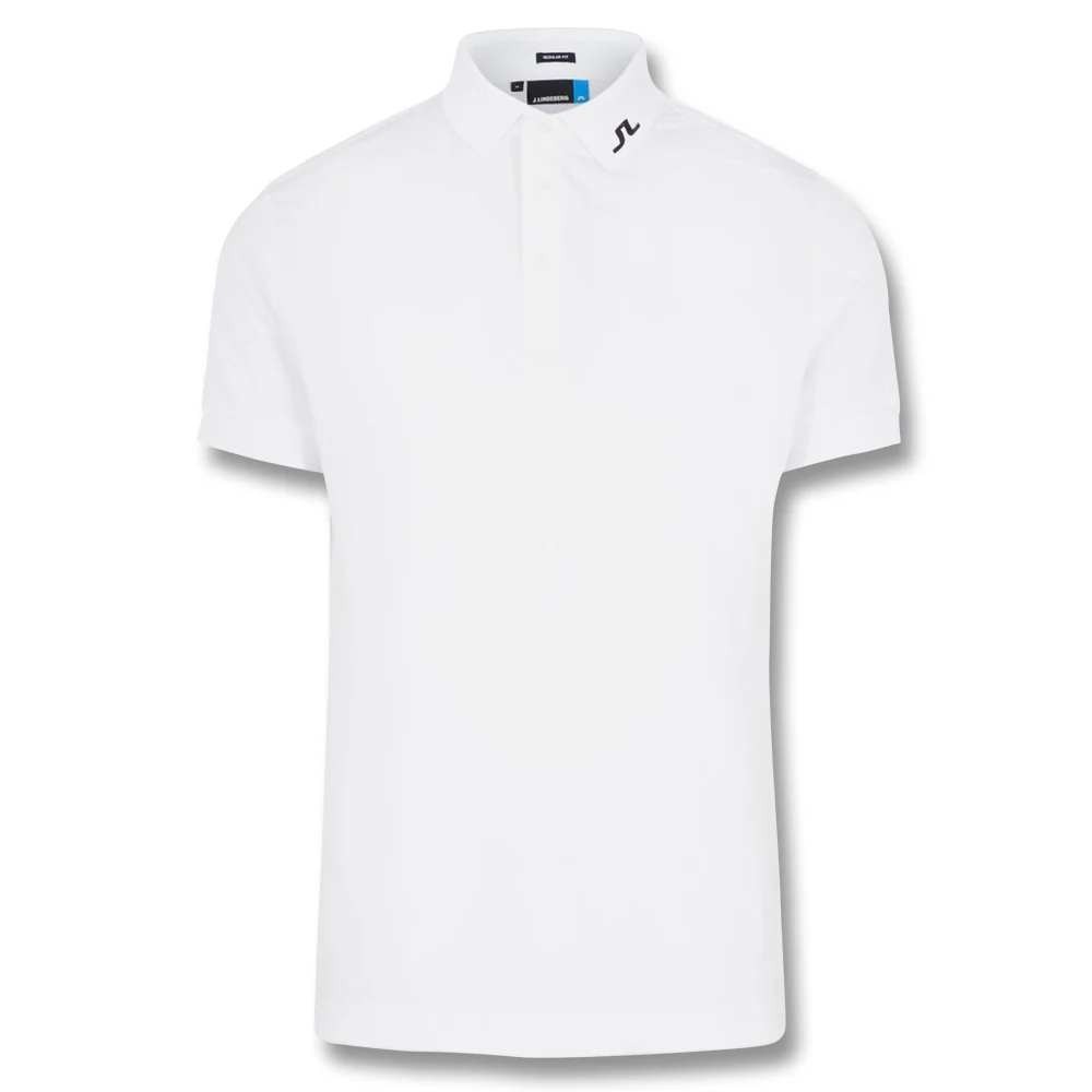 J.Lindeberg Polo Shirt M KV Reg TX Jersey White Large